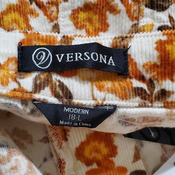 Versona Golden Flower Retro Pants - Picture 5 of 5
